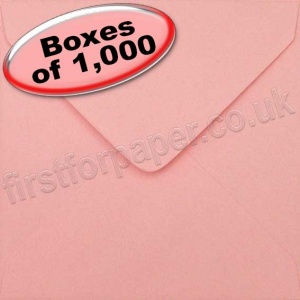 Spectrum Greetings Card Envelope, 130 x 130mm, Pastel Pink - 1,000 Envelopes