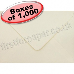 Spectrum Greetings Card Envelope, C6 (114 x 162mm), Vanilla - 1,000 Envelopes