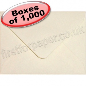 Spectrum Greetings Card Envelope, C7 (82 x 113mm), Vanilla - 1,000 Envelopes