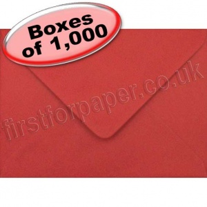 Spectrum Greetings Card Envelope, 125 x 175mm, Scarlet Red - 1,000 Envelopes