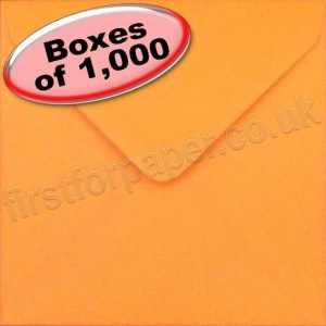 Spectrum Greetings Card Envelope, 130 x 130mm, Orange - 1,000 Envelopes