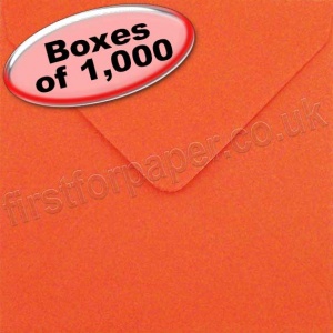 Spectrum Greetings Card Envelope, 130 x 130mm, Poppy Red - 1,000 Envelopes