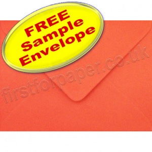 Sample Spectrum Envelope, 133 x 184mm, Poppy Red