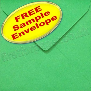 Sample Spectrum Envelope, 155 x 155mm, Festive Green