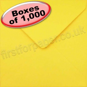 Spectrum Greetings Card Envelope, 155 x 155mm, Golden Yellow - 1,000 Envelopes