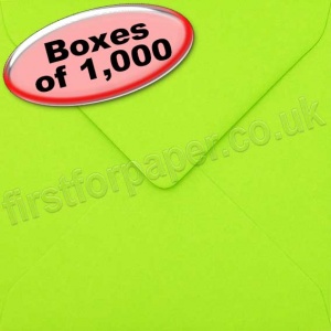 Spectrum Greetings Card Envelope, 155 x 155mm, Lime Green - 1,000 Envelopes