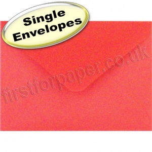 Spectrum Greetings Card Envelope, C7 (82 x 113mm), Poppy Red
