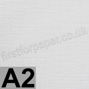Enstone, One Sided Linen Embossed, 280gsm, A2, Bright White