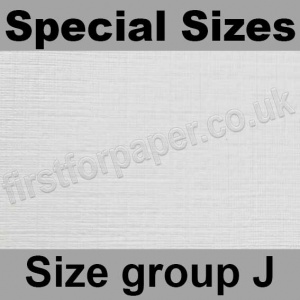Enstone, One Sided Linen Embossed, 280gsm, Special Sizes, (Size Group J), Bright White