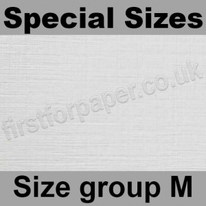 Enstone, One Sided Linen Embossed, 280gsm, Special Sizes, (Size Group M), Bright White