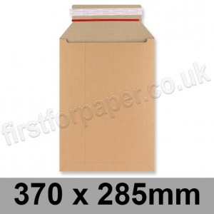 EzePack, Solid All Board Envelopes, 370 x 285mm, Manilla - Box of 100