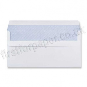 OfficeCom Self Seal Business Envelopes, White, DL 90gsm - Box of 1000