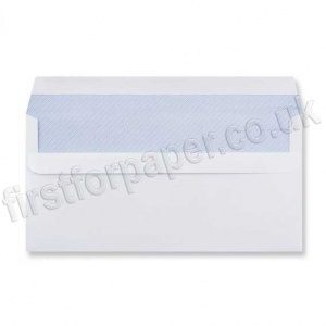 OfficeCom Self Seal Business Envelopes, White, DL 90gsm - Box of 1000