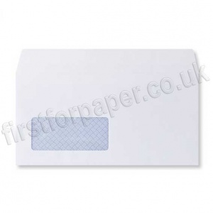 OfficeCom Peel and Seal Business Window Envelopes, White, DL 100gsm - Box of 500