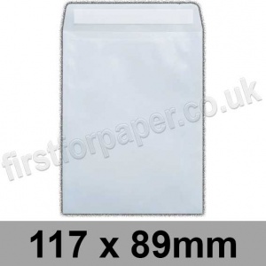 EzePack, Glassine Bag, 117 x 89mm, Peel & Seal - Box of 1,000