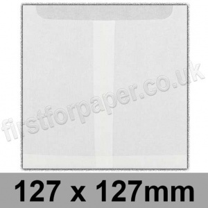 EzePack, Glassine Bag, 127 x 127mm - Box of 1,000