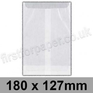 EzePack, Glassine Bag, 180 x 127mm - Box of 1,000