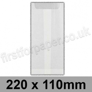EzePack, Glassine Bag, 220 x 110mm - Box of 1,000