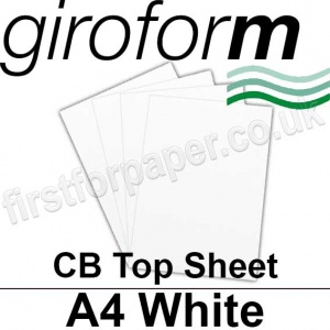 Giroform Carbonless NCR, CB80, Top Sheet, A4, 80gsm White - 500 Sheets