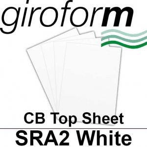 Giroform Carbonless NCR, CB80, Top Sheet, SRA2, 80gsm White - 500 Sheets
