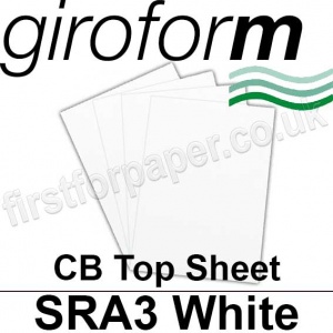 Giroform Carbonless NCR, CB80, Top Sheet, SRA3, 80gsm White - 500 Sheets
