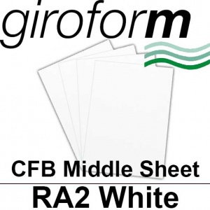 Giroform Carbonless NCR, CFB86, Middle Sheet, RA2, 86gsm White - 500 Sheets
