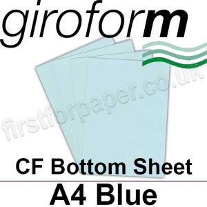 Giroform Carbonless NCR, CF80, Bottom Sheet, A4, 80gsm Blue - 500 Sheets