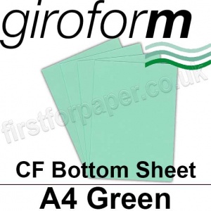 Giroform Carbonless NCR, CF80, Bottom Sheet, A4, 80gsm Green - 500 Sheets