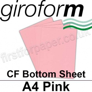 Giroform Carbonless NCR, CF80, Bottom Sheet, A4, 80gsm Pink - 500 Sheets