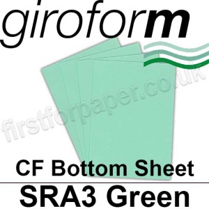 Giroform Carbonless NCR, CF80, Bottom Sheet, SRA3, 80gsm Green - 500 Sheets