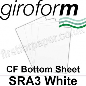 Giroform Carbonless NCR, CF80, Bottom Sheet, SRA3, 80gsm White - 500 Sheets