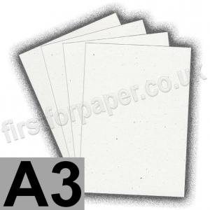 Harrier Speckled Card, 240gsm, A3, Natural White