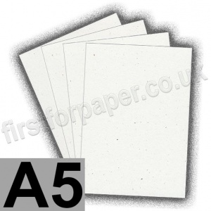 Harrier Speckled Card, 240gsm, A5, Natural White