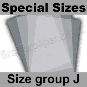 Krystal, Plain Translucent (Clear Vellum) 160gsm, Special Sizes, (Size Group J)