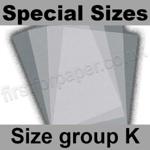 Krystal, Plain Translucent (Clear Vellum) 160gsm, Special Sizes, (Size Group K)