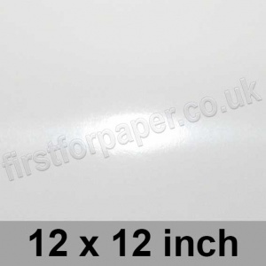 Mirralux, Cast Coated, Single Sided High Gloss, 250gsm, 305 x 305mm (12 x 12 inch), White