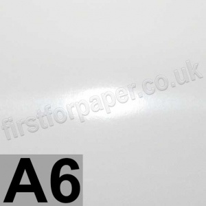 Mirralux, Cast Coated, Single Sided High Gloss, 250gsm, A6, White