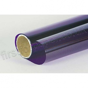 Cellophane Roll, 500mm x 2.5m, Mauve (Purple)