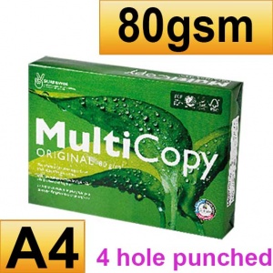 Multicopy Original, 80gsm, A4, 4 Hole Punched - 2,500 sheets