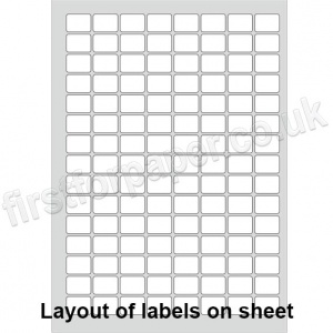 PCL Labels, Permanent Adhesive, White, 22 x 16mm - 200 sheets per box