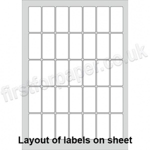 PCL Labels, Permanent Adhesive, White, 25 x 51mm - 200 sheets per box