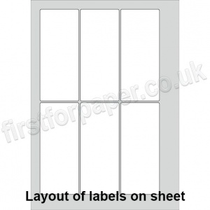 PCL Labels, Permanent Adhesive, White, 55 x 130mm - 200 sheets per box