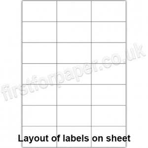 Premium White Digital Office Labels, 70 x 42mm, 100 sheets per box