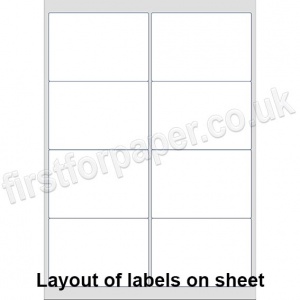 Premium White Digital Office Labels, 99 x 68mm, 100 sheets per box