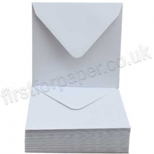 50 White 130mm Square Envelopes