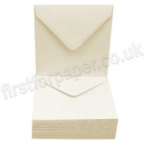 50 Cream 130mm Square Envelopes