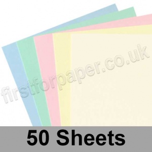 Pegasi, Thin Card Pack, Pastel Shades, 12 x 12 inch, 50 sheets