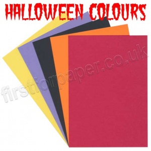 Pegasi, Halloween Themed Coloured Card, 20 A4 sheets