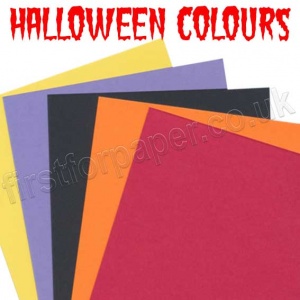 Pegasi, Halloween Themed Coloured Card, 20 Large sheets