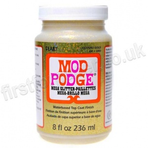 Mod Podge, Mega Glitter, Gold 236ml (8oz)